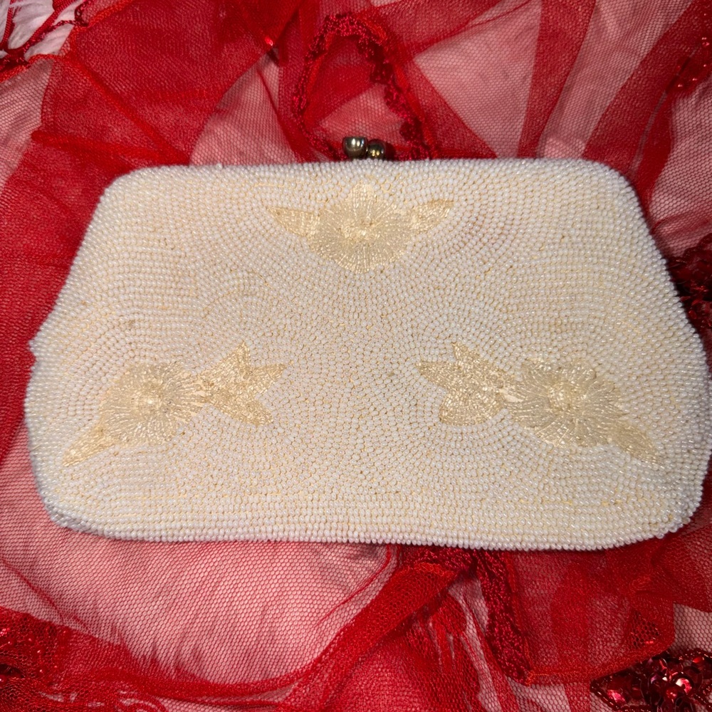 Antique Beaded A Sarne Import Handmade In Japan Clutch